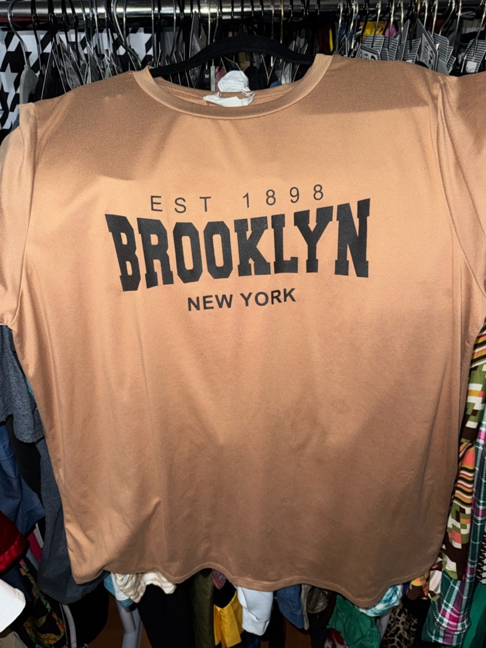 *SOLD* french pastry brown crewneck tee XL